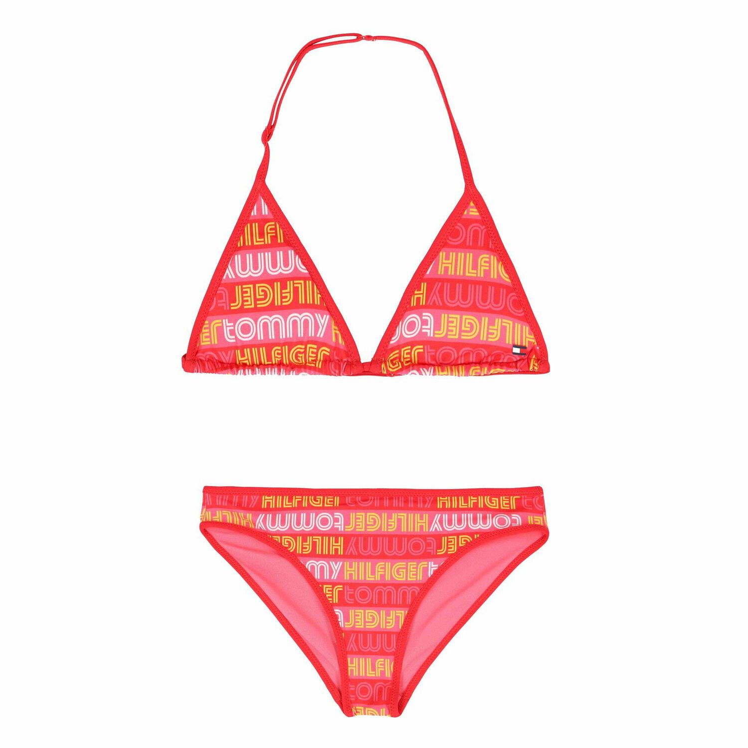 Girls Pink Logo Bikini, 1, hi-res