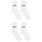 Boys White Logo Socks ( 2-Pack ), 2, hi-res
