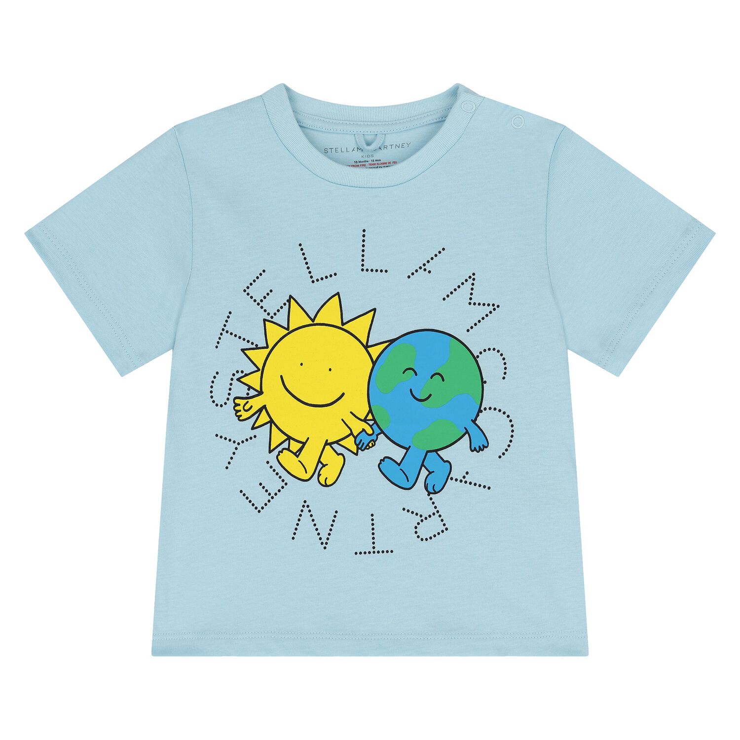 Younger Boys Blue Sun & Earth T-Shirt, 1, hi-res
