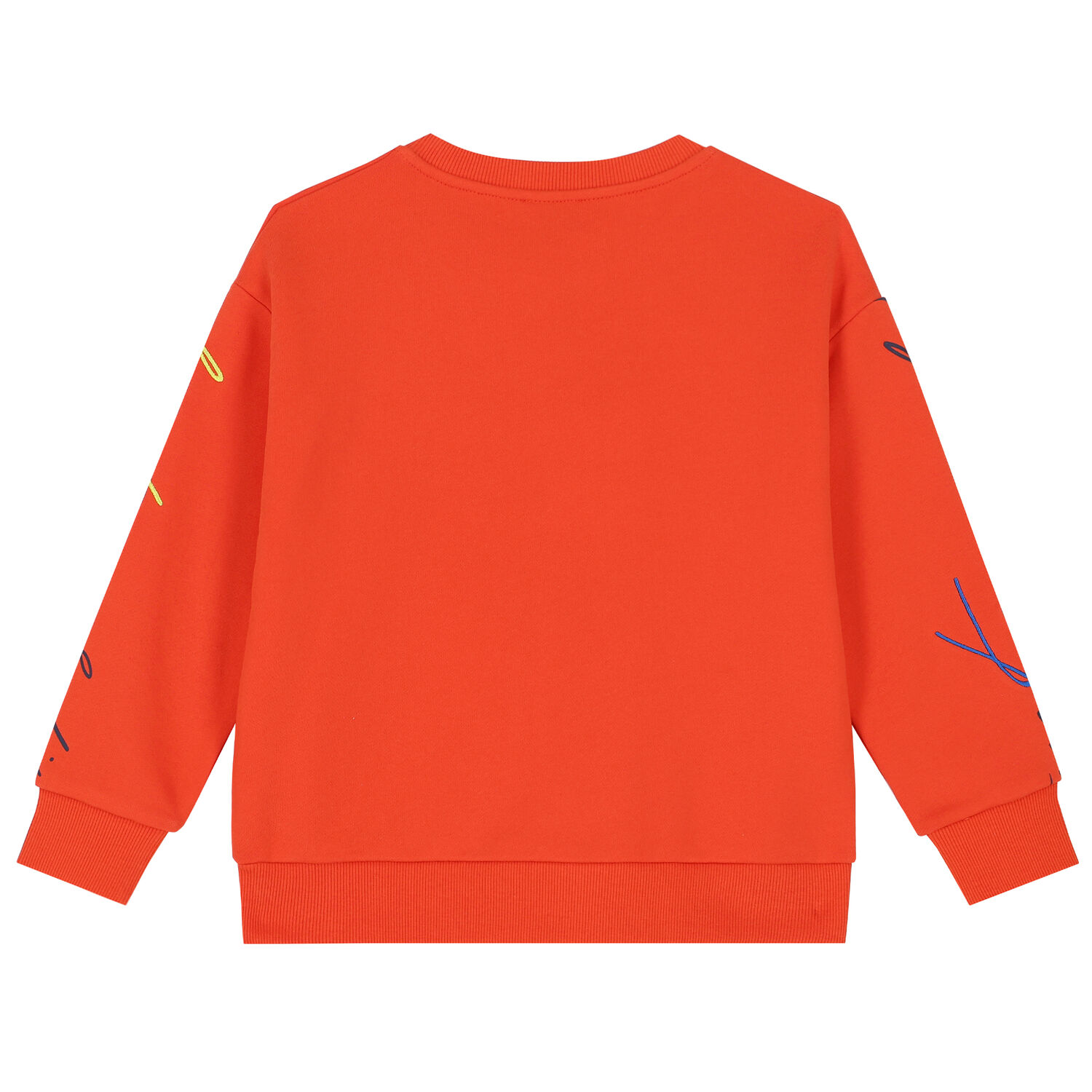 Boys Orange Tiger Logo Sweatshirt, 1, hi-res