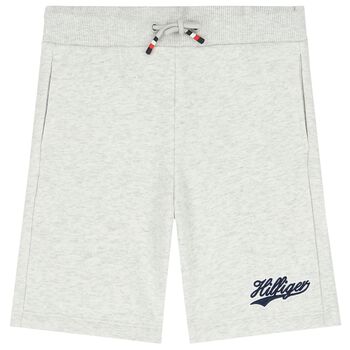 Boys Grey Logo Shorts