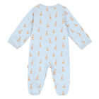 Baby Boys Blue Logo Babygrow, 2, hi-res
