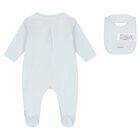 Baby Boys Blue Logo Babygrow Set, 4, hi-res