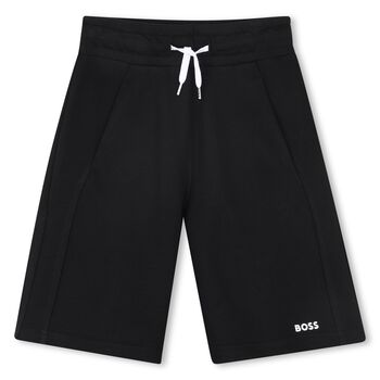 Boys Black Logo Shorts
