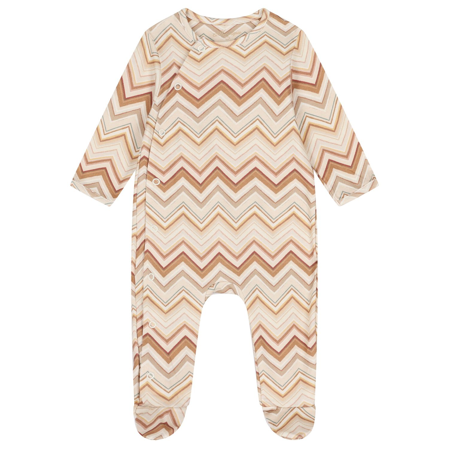 Multi-Coloured Zig Zag Babygrow, 5, hi-res