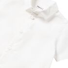 Younger Boys White & Blue Dungaree Set, 1, hi-res