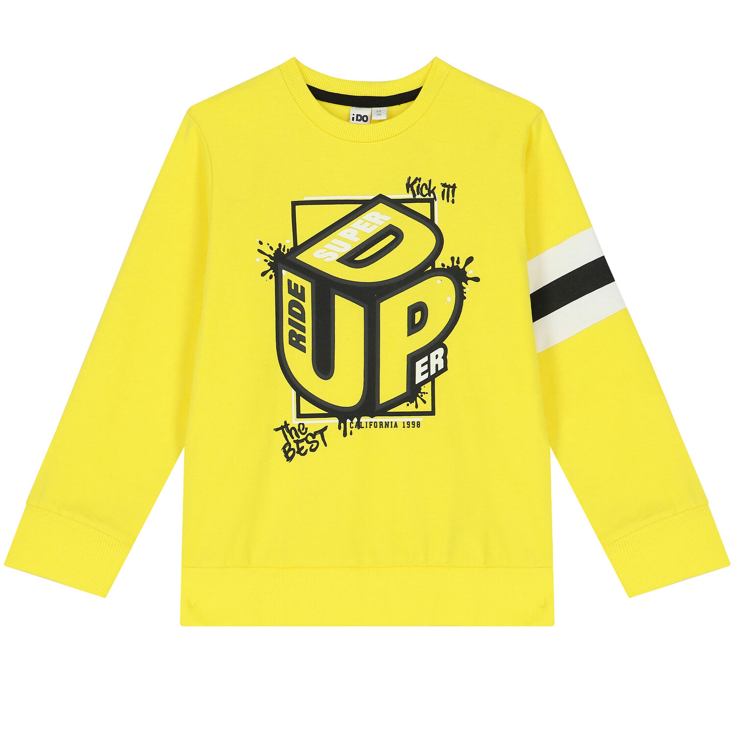Boys Yellow & Black Tracksuit, 1, hi-res