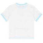 Girls White Heart T-Shirt, 1, hi-res