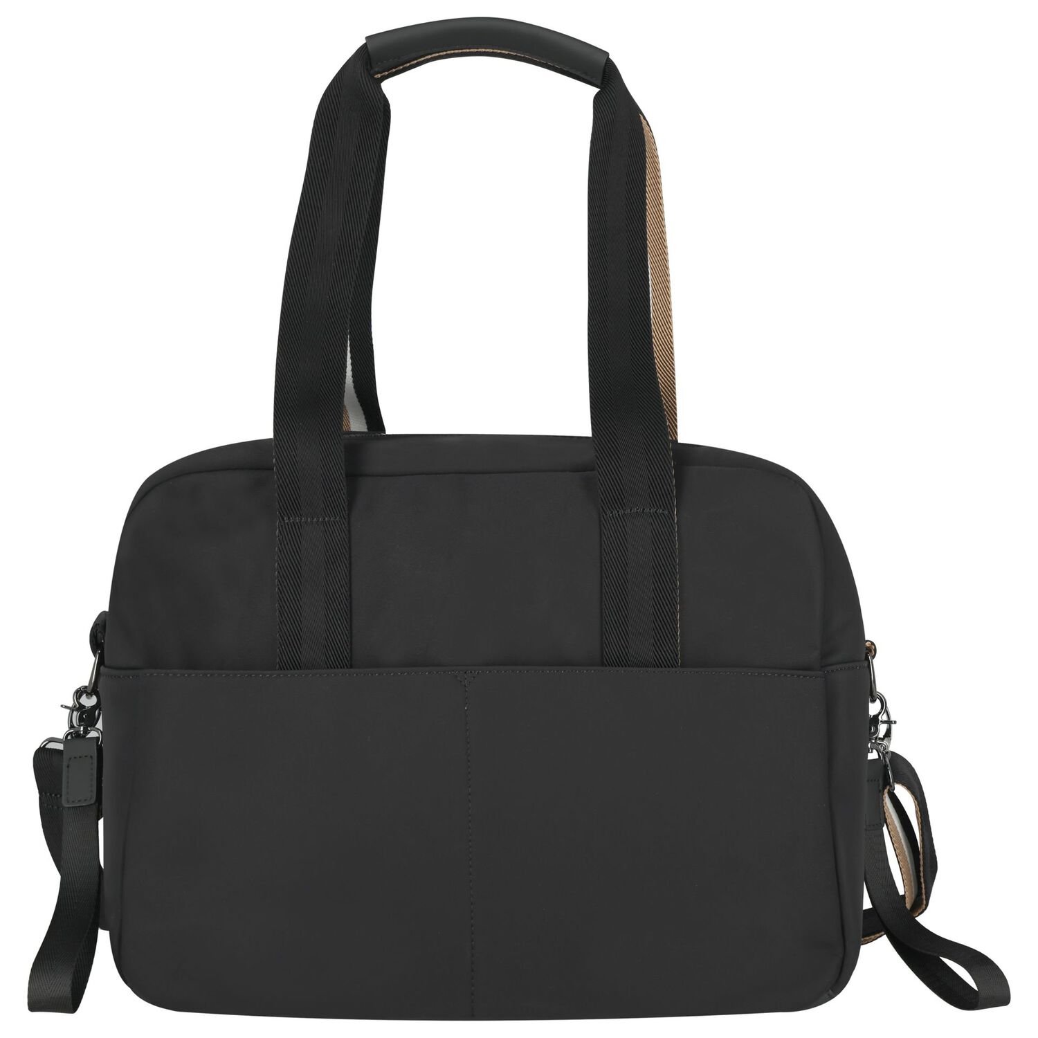 Black Logo Baby Changing Bag, 1, hi-res