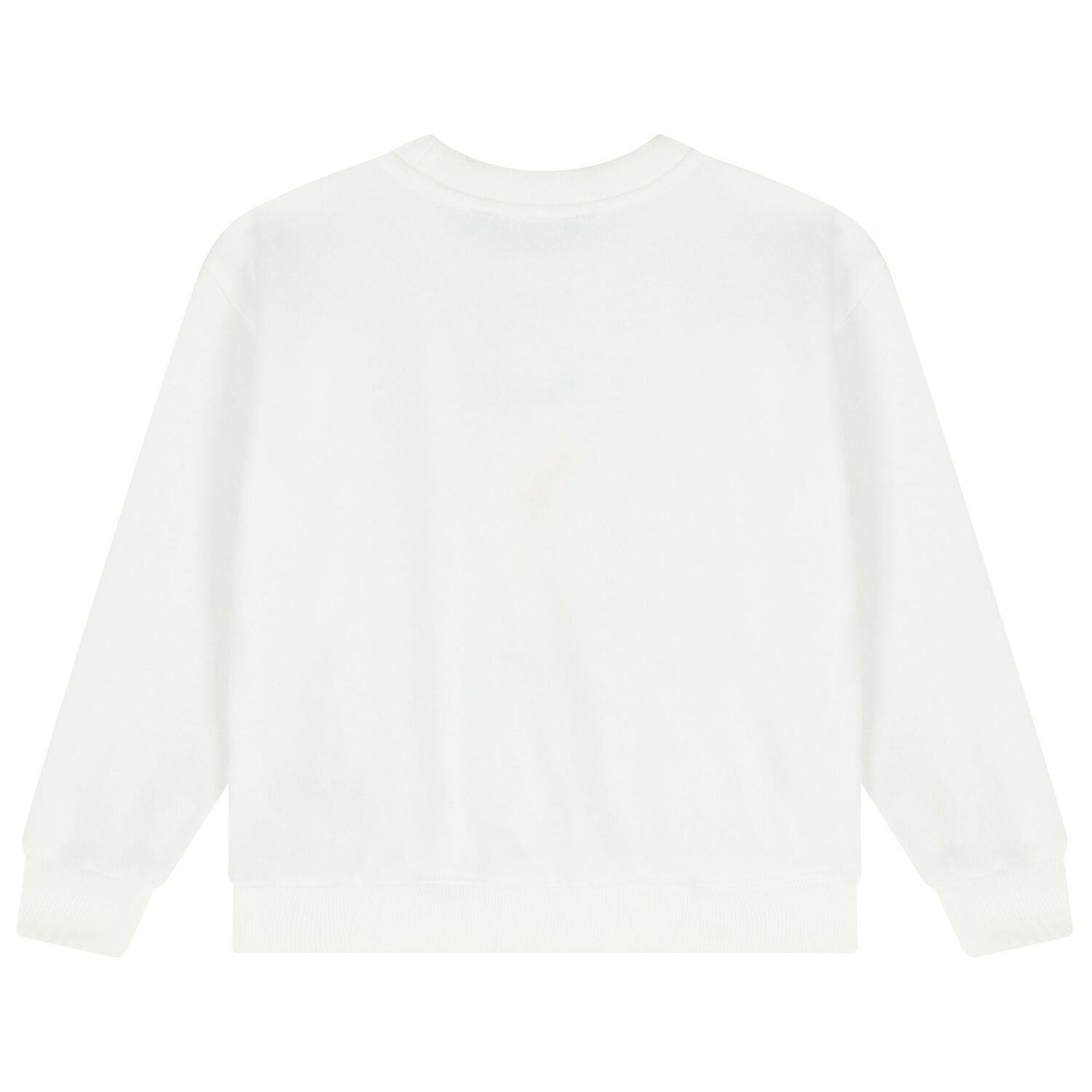 Girls White Polo Bear Sweatshirt, 1, hi-res