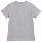 Boys Grey Silhouette Print T-Shirt, 1, hi-res
