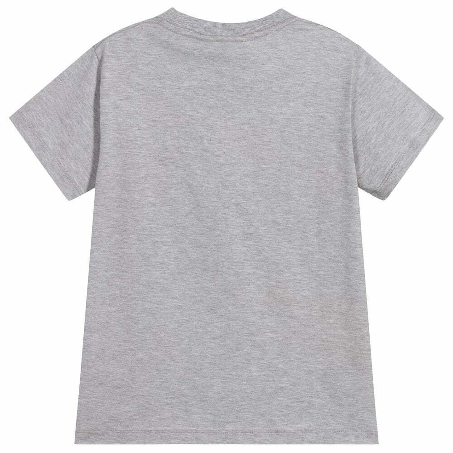 Boys Grey Silhouette Print T-Shirt, 1, hi-res