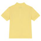 Boys Yellow Logo Polo Shirt, 1, hi-res
