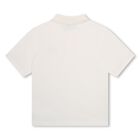 Boys Ivory Logo Polo Shirt, 1, hi-res