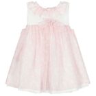 Baby Girls Pink Floral Bow Dress Set, 1, hi-res