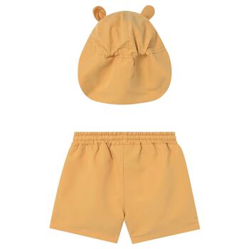 Younger Boys Yellow Swim Shorts Set