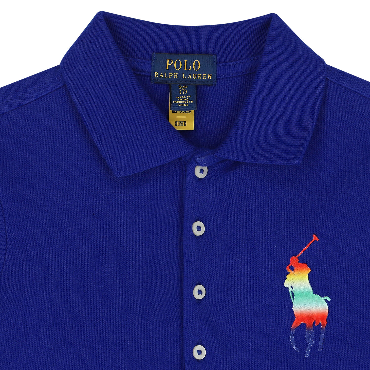 Girls Blue Logo Polo Dress, 1, hi-res image number null