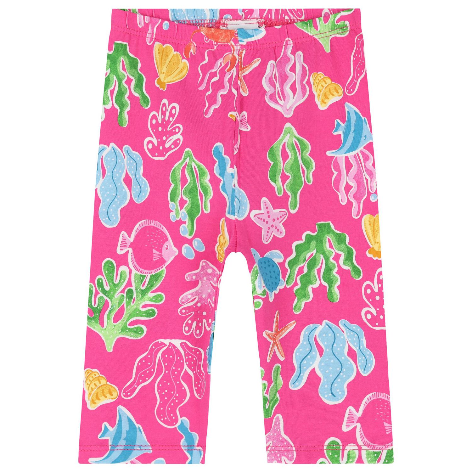 Younger Girls White & Pink  Floral Leggings Set, 1, hi-res image number null