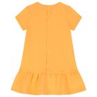 Younger Girls Orange Logo Bag Dress, 1, hi-res
