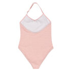 Girls Pink Logo Swimsuit, 1, hi-res