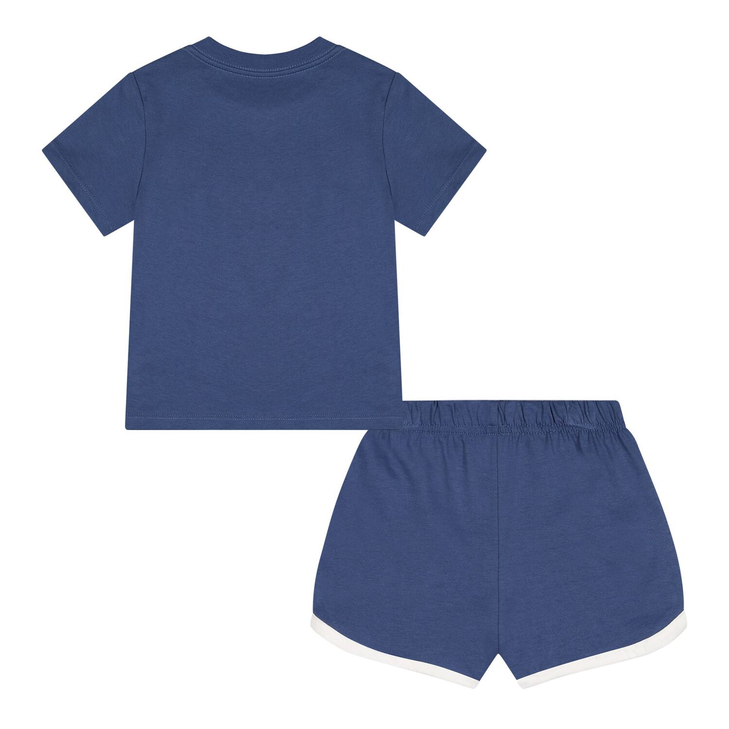 Baby Boys Navy Blue Fishing Polo Bear Shorts Set, 1, hi-res