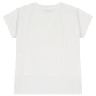 Girls White Logo Top, 1, hi-res