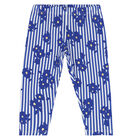 Girls Blue Floral Legging Set, 1, hi-res