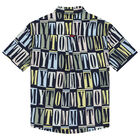 Boys Navy Blue Logo Shirt, 1, hi-res