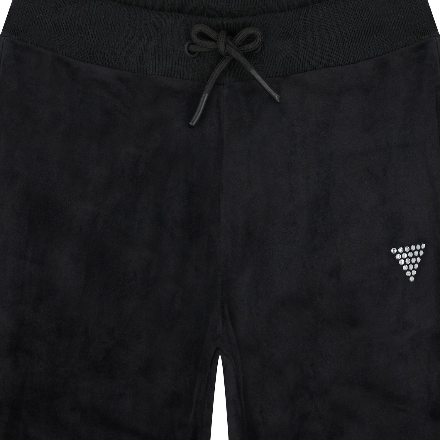 Girls Black Diamante Joggers, 2, hi-res image number null