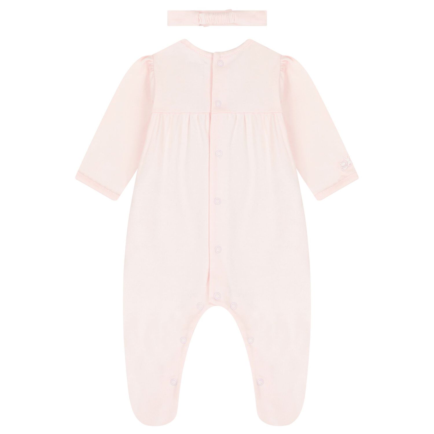 Baby Girls Pink Hearts Babygrow Set, 1, hi-res