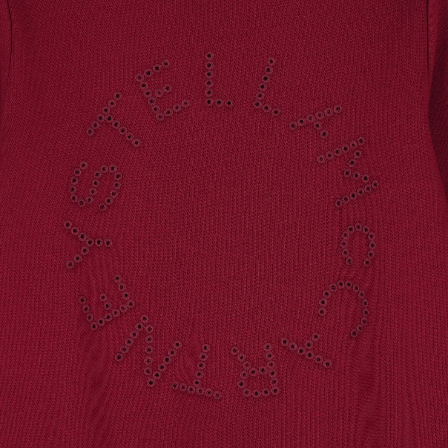 Girls Burgundy Logo Sweatshirt, 1, hi-res