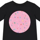 Girls Black Logo T-Shirt, 1, hi-res