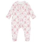 Baby Girls White & Pink Floral & Butterflies Babygrow Set, 1, hi-res