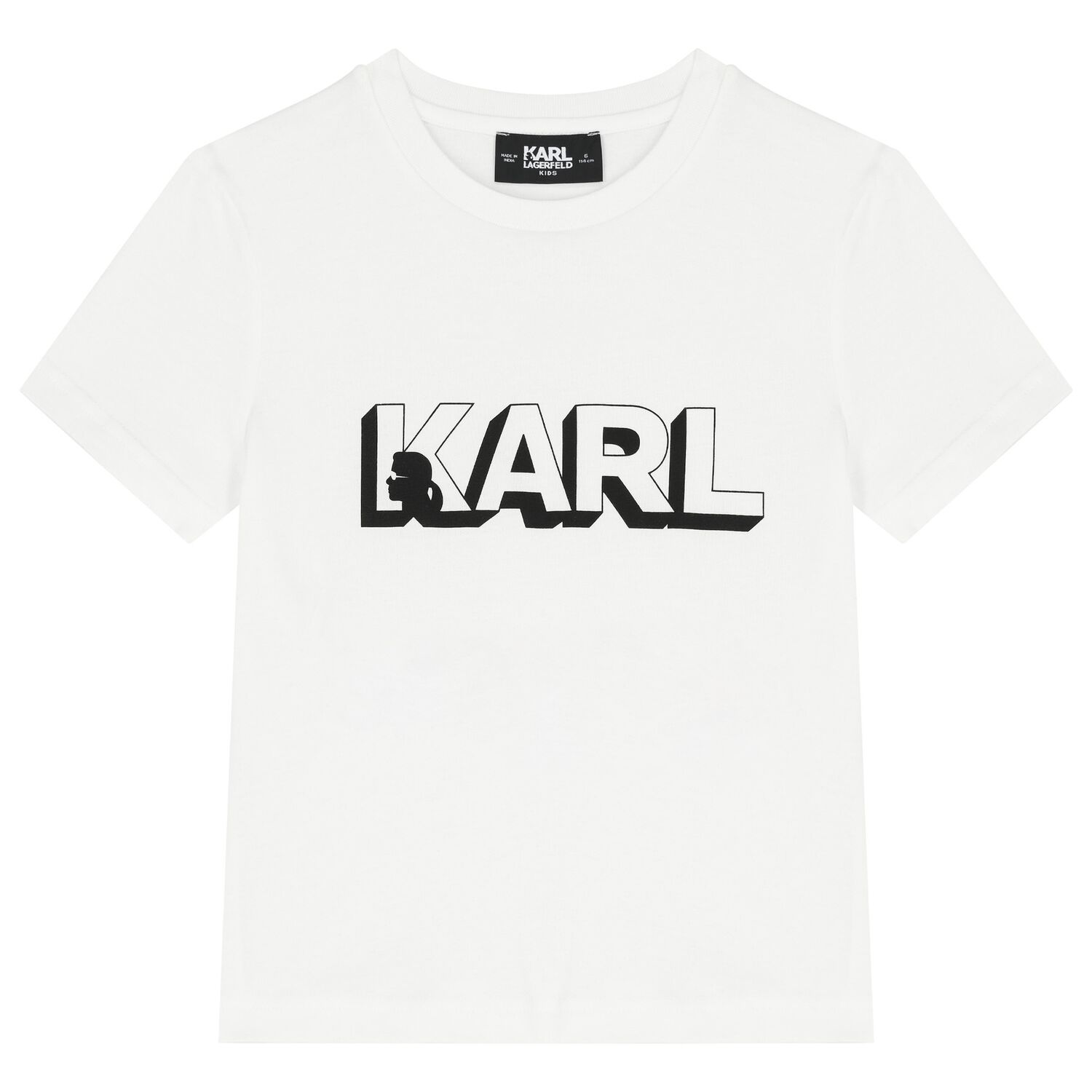 Boys White Logo T-Shirt, 1, hi-res