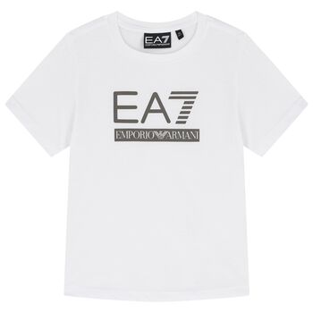 Boys White Logo T-Shirt