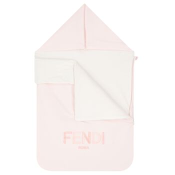 Baby Girls Pink & White Logo Baby Nest