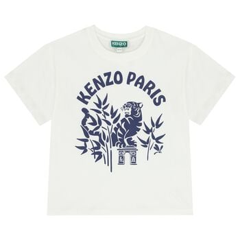 Ivory Tiger Logo T-Shirt