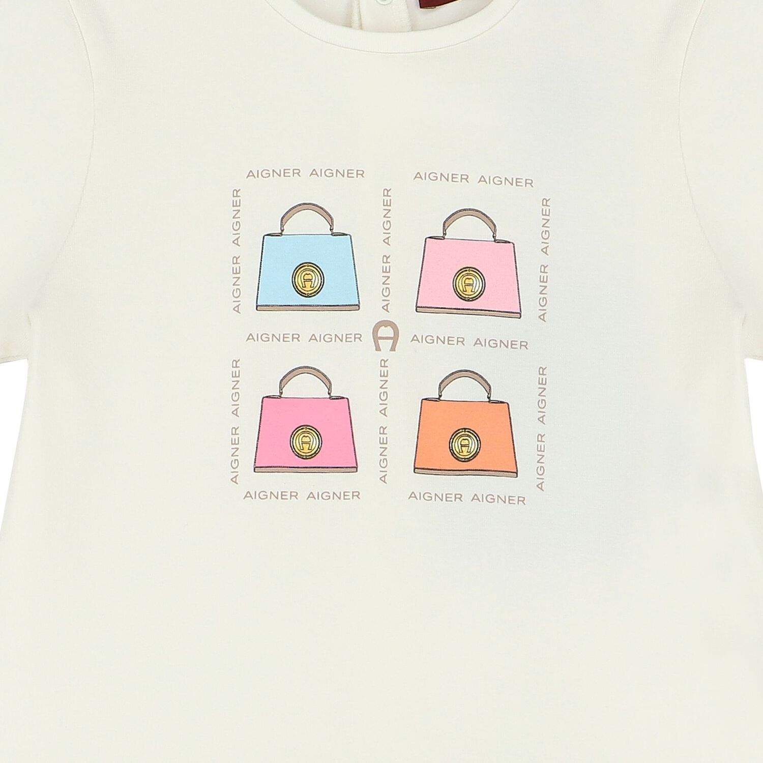 Younger Girls Ivory Logo Bag Dress, 1, hi-res image number null