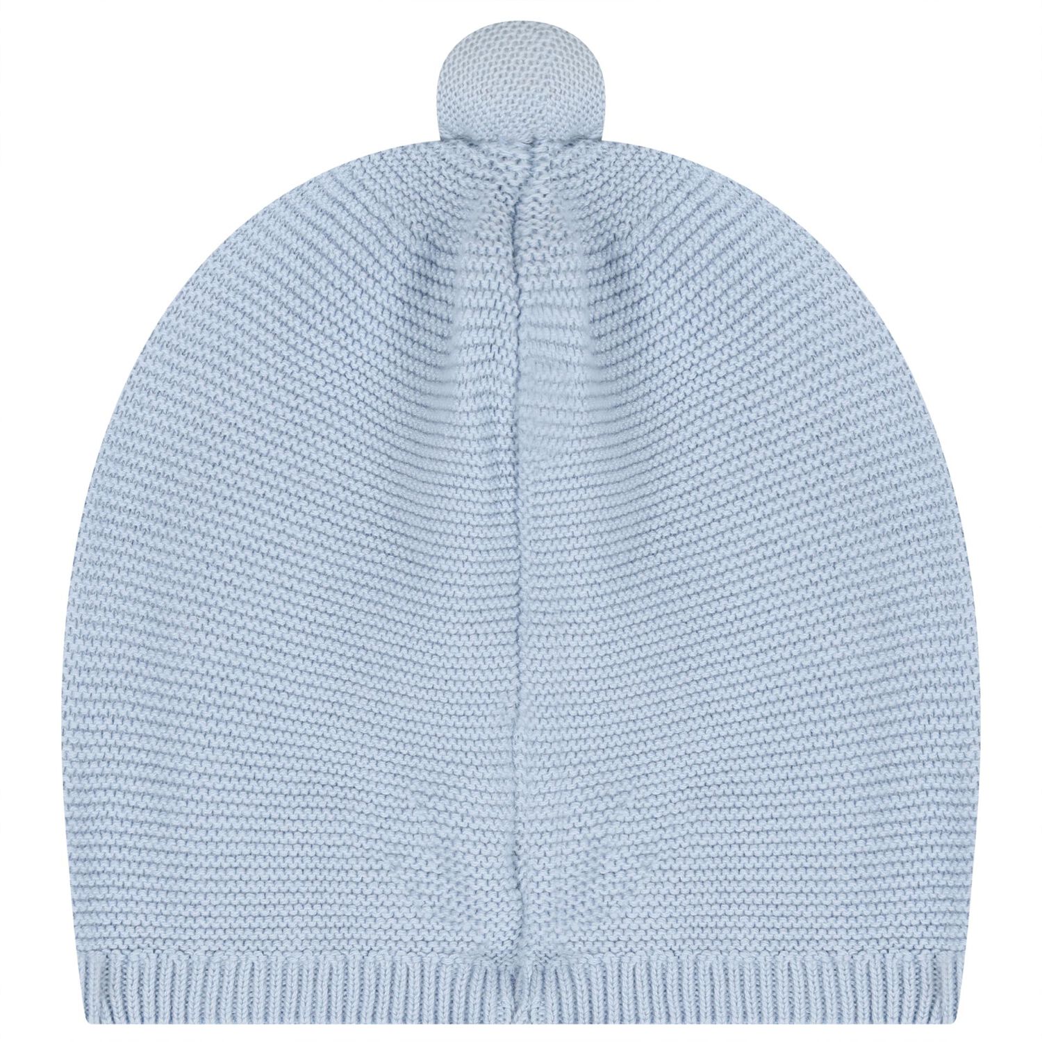 Baby Boys Blue Logo Knitted Hat, 2, hi-res