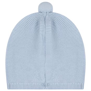 Baby Boys Blue Logo Knitted Hat