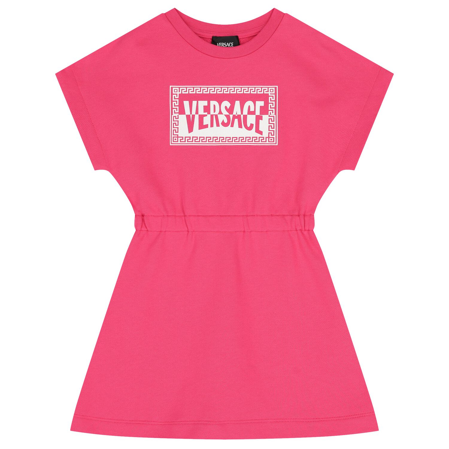 Girls Pink Logo Dress, 1, hi-res