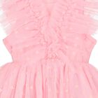 Baby Girls Pink Heart Tulle Dress, 1, hi-res