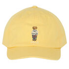 Boys Yellow Polo Bear Cap, 1, hi-res