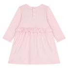 Younger Girls Pink Logo Dress, 1, hi-res