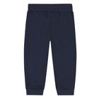 Younger Boys Blue, Beige & Navy Blue Fox Tracksuit Set, 1, hi-res