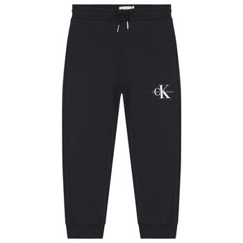 Boys Black Logo Joggers