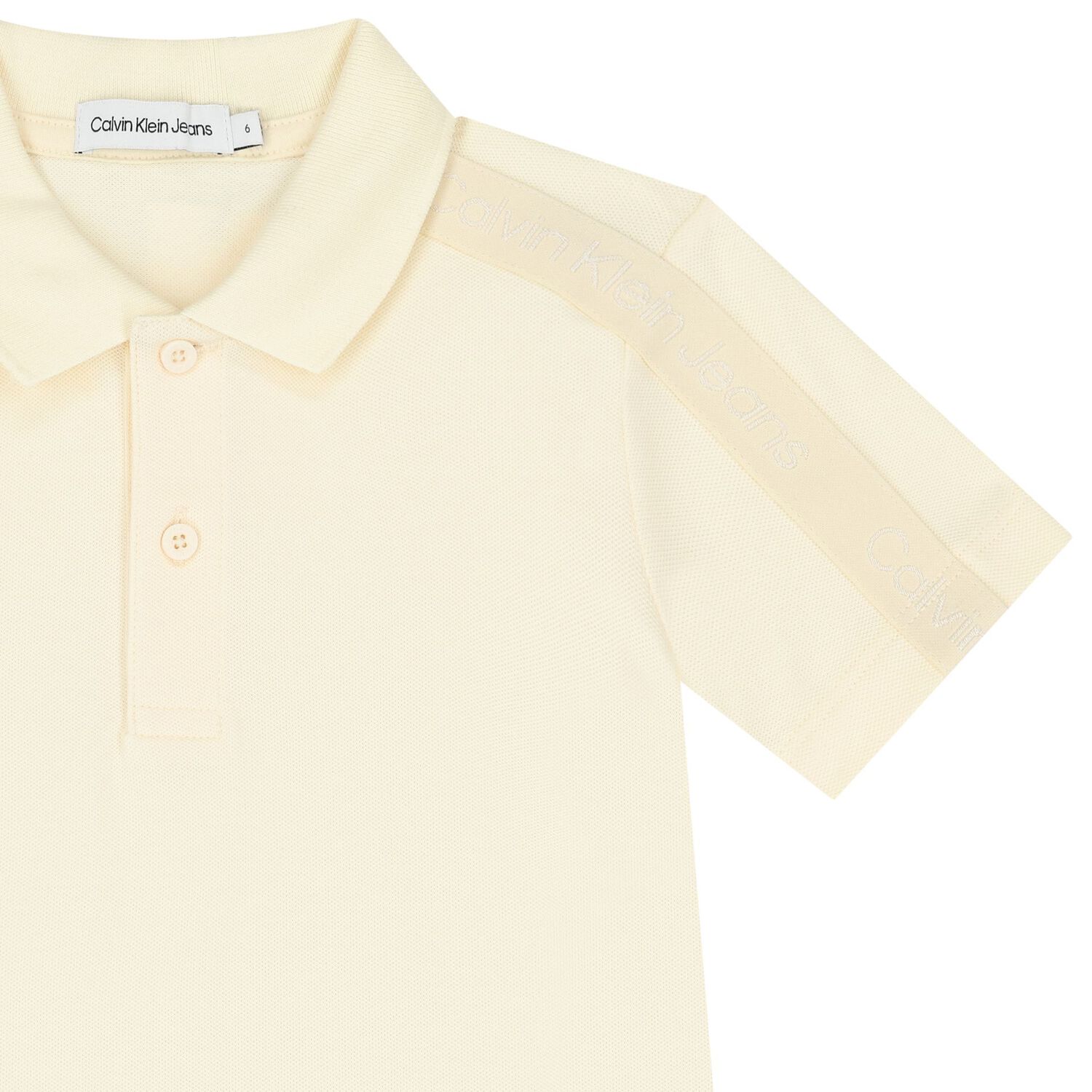 Boys Logo Yellow Polo Shirt, 2, hi-res image number null