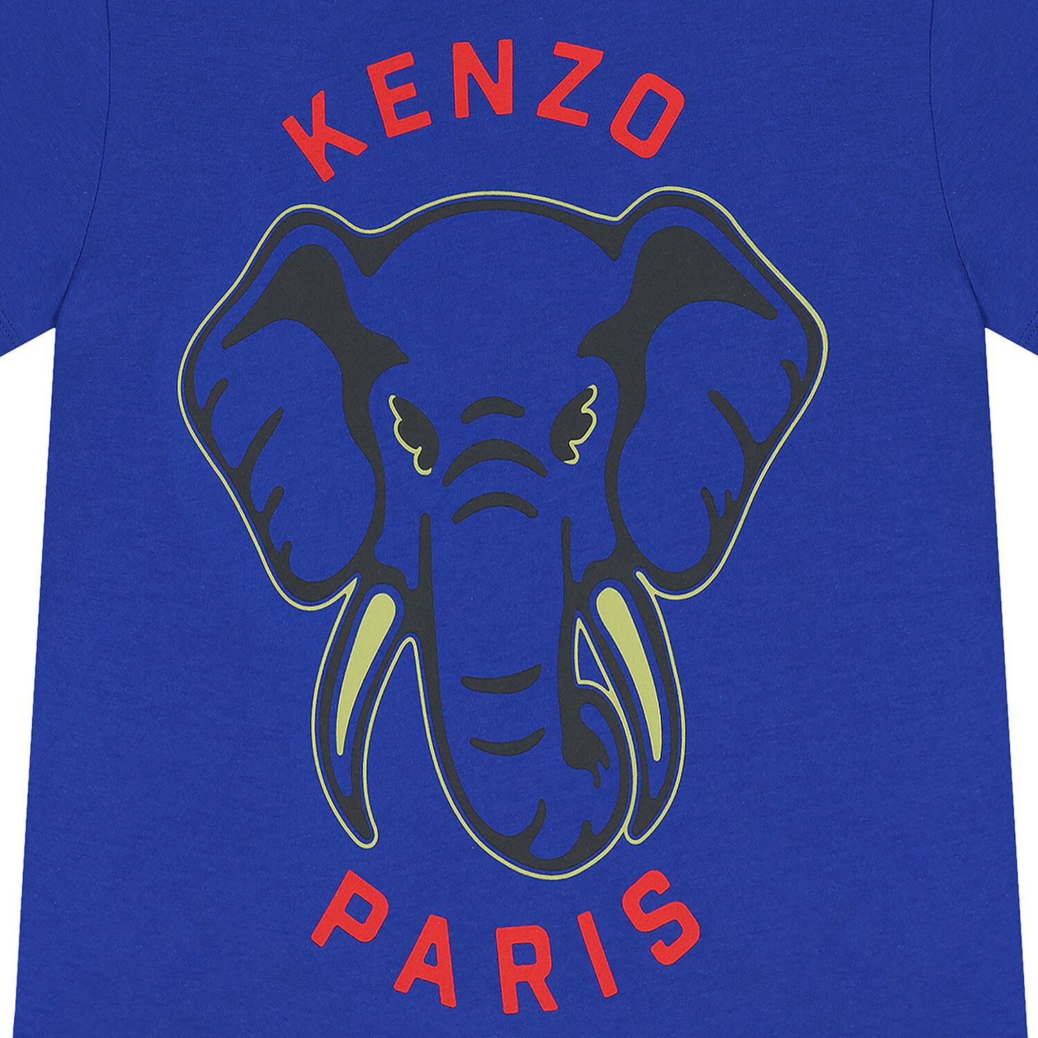 Boys Blue Elephant Logo T-Shirt, 2, hi-res