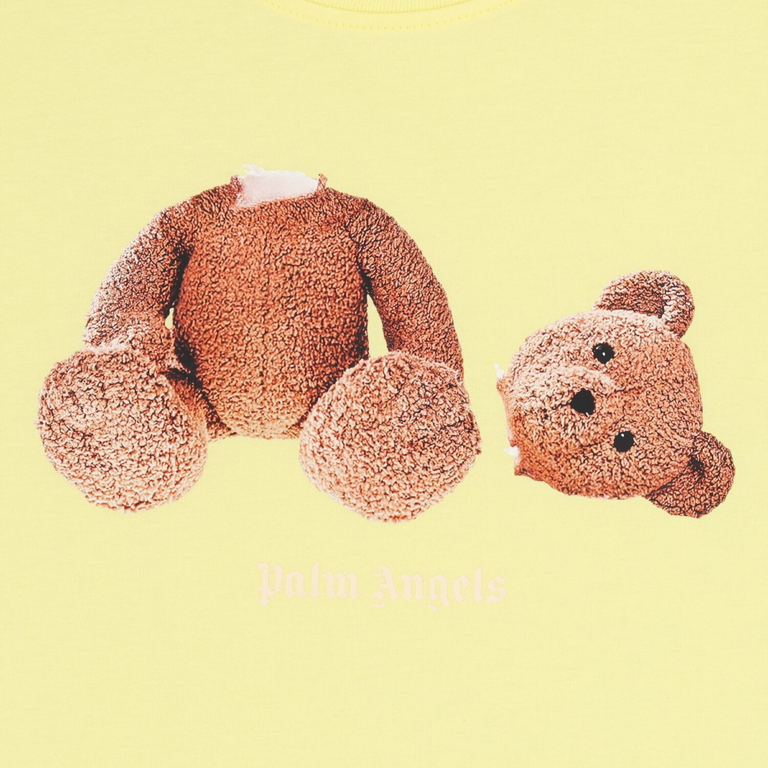 Girls Yellow Teddy Bear Logo T-Shirt, 2, hi-res