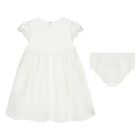 Baby Girls White Lace Dress Set, 1, hi-res
